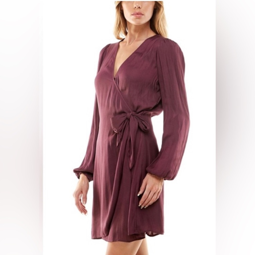 Socialite Satin Wrap Dress brand new 
Size: medium